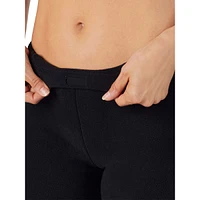 Hidden-Drawstring Fleece Leggings