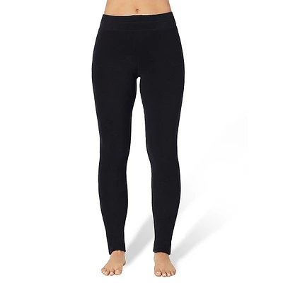 Hidden-Drawstring Fleece Leggings