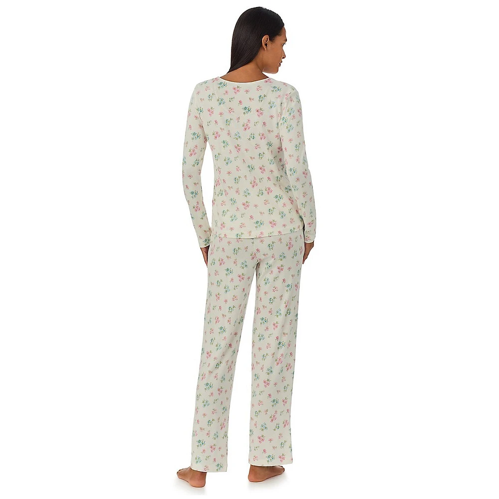 2-Piece Print Cloud Jersey Knit Pyjama Set