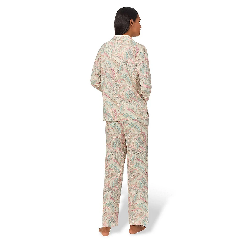 2-Piece 3/4-Sleeve Print Pyjama Set