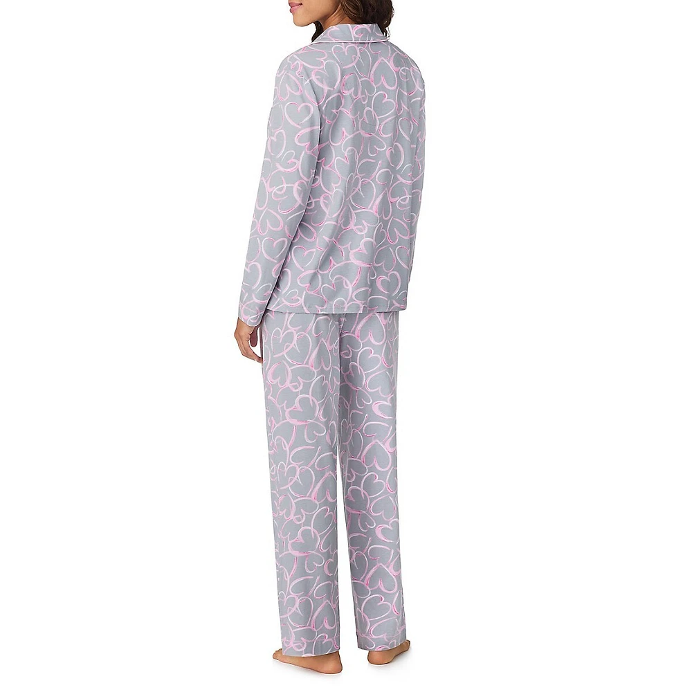 Ensemble pyjama 2 pièces haut et pantalon imprimé