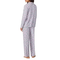 2-Piece Print Top & Pant Pyjama Set