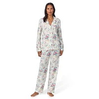 Floral Jersey-Knit Classic 2-Piece Pyjama Set