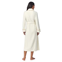 Shawl-Collar Midi Wrap Robe