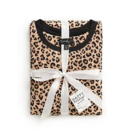 2-Piece Long-Sleeve Ringer Top & Joggers Pyjama Set