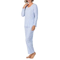 2-Piece Scoopneck Long-Sleeve Pyjama Set