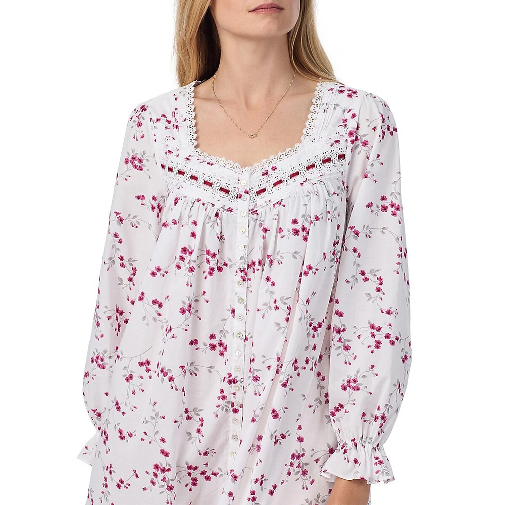 Floral Lawn Ballet Robe