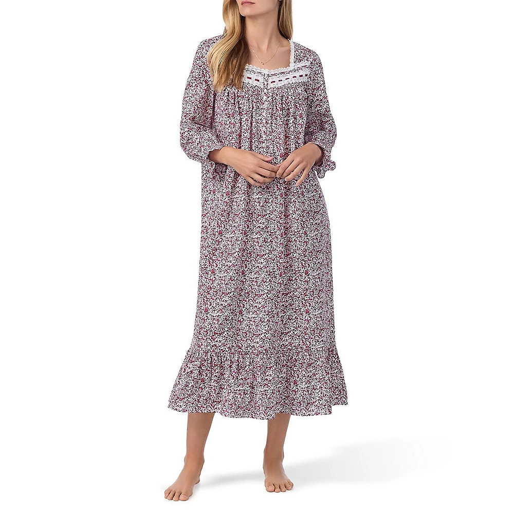 Ditsy Floral Lawn Ballet Nightgown