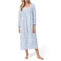 Long-Sleeve Cotton Lawn Ballet Nightgown