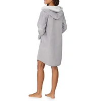 Plush Hooded Zip Robe