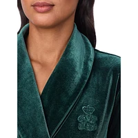 Plush Shawl-Collar Wrap Robe