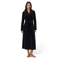 Plush Shawl-Collar Wrap Robe