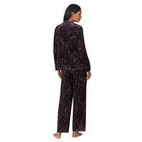 Plush Paisley 2-Piece Pyjama Set