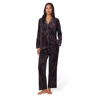 Plush Paisley 2-Piece Pyjama Set