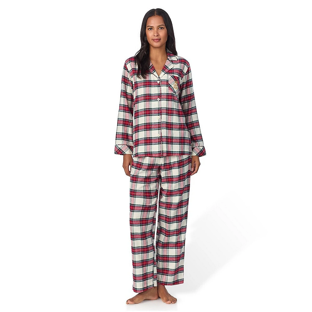 Brushed Herringbone Twill Classic Pyjama Set