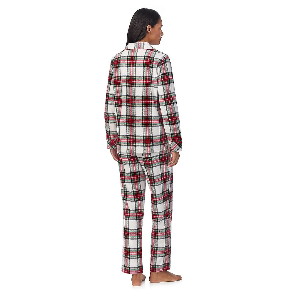 Classic 2-Piece Print Fleece Pyjama Set