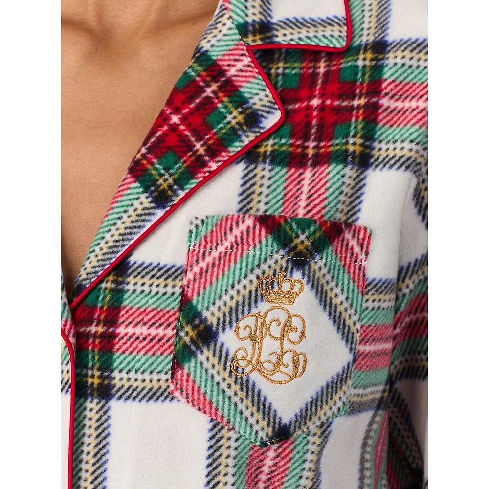 Classic 2-Piece Print Fleece Pyjama Set