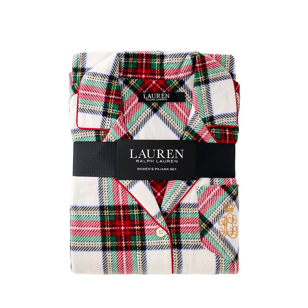 Classic 2-Piece Print Fleece Pyjama Set