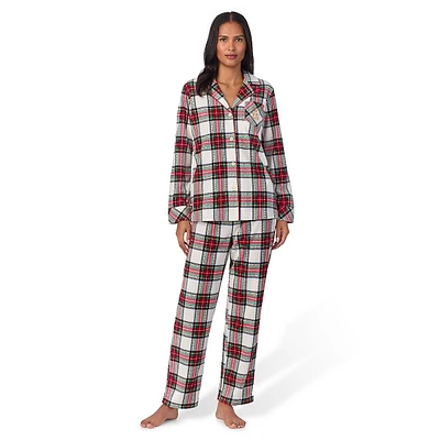 Classic 2-Piece Print Fleece Pyjama Set