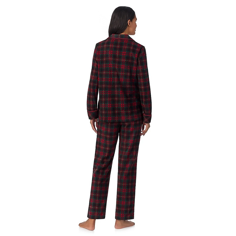 Classic 2-Piece Print Fleece Pyjama Set