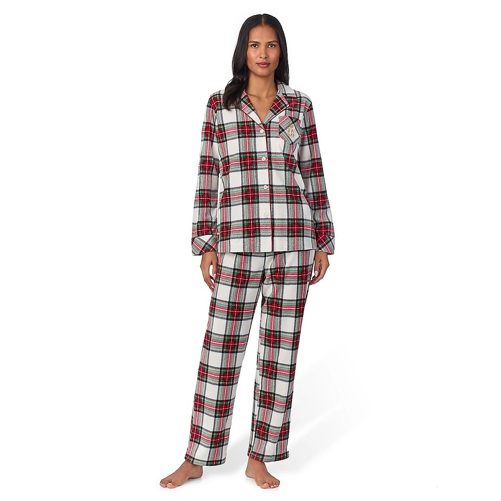 Petite 2-Piece Print Fleece Pyjama Set