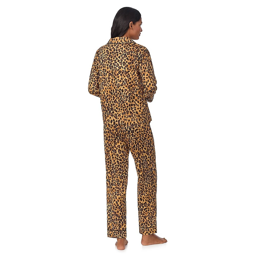 Classic 2-Piece Print Sateen Pyjama Set