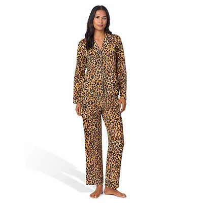 Classic 2-Piece Print Sateen Pyjama Set