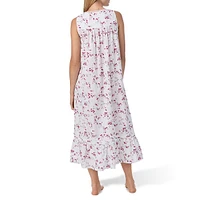 Floral Lawn Sleeveless Ballet Nightgown