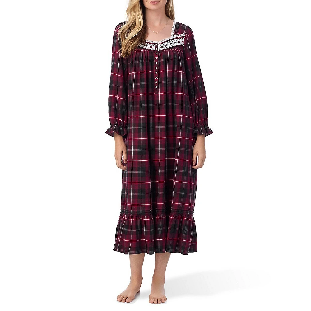 Plaid Flannel Ballet Nightgown