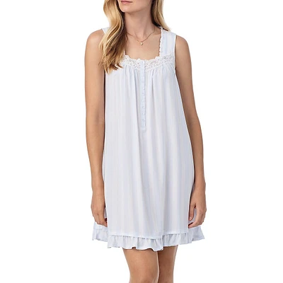 Sleeveless EcoVero Rayon Short Chemise