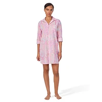 Roll-Tab Sleeve His Shirt Sleepshirt
