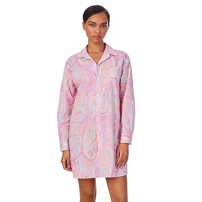 Roll-Tab Sleeve His Shirt Sleepshirt