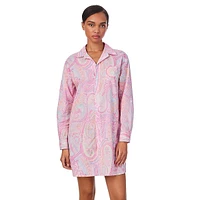 Roll-Tab Sleeve His Shirt Sleepshirt