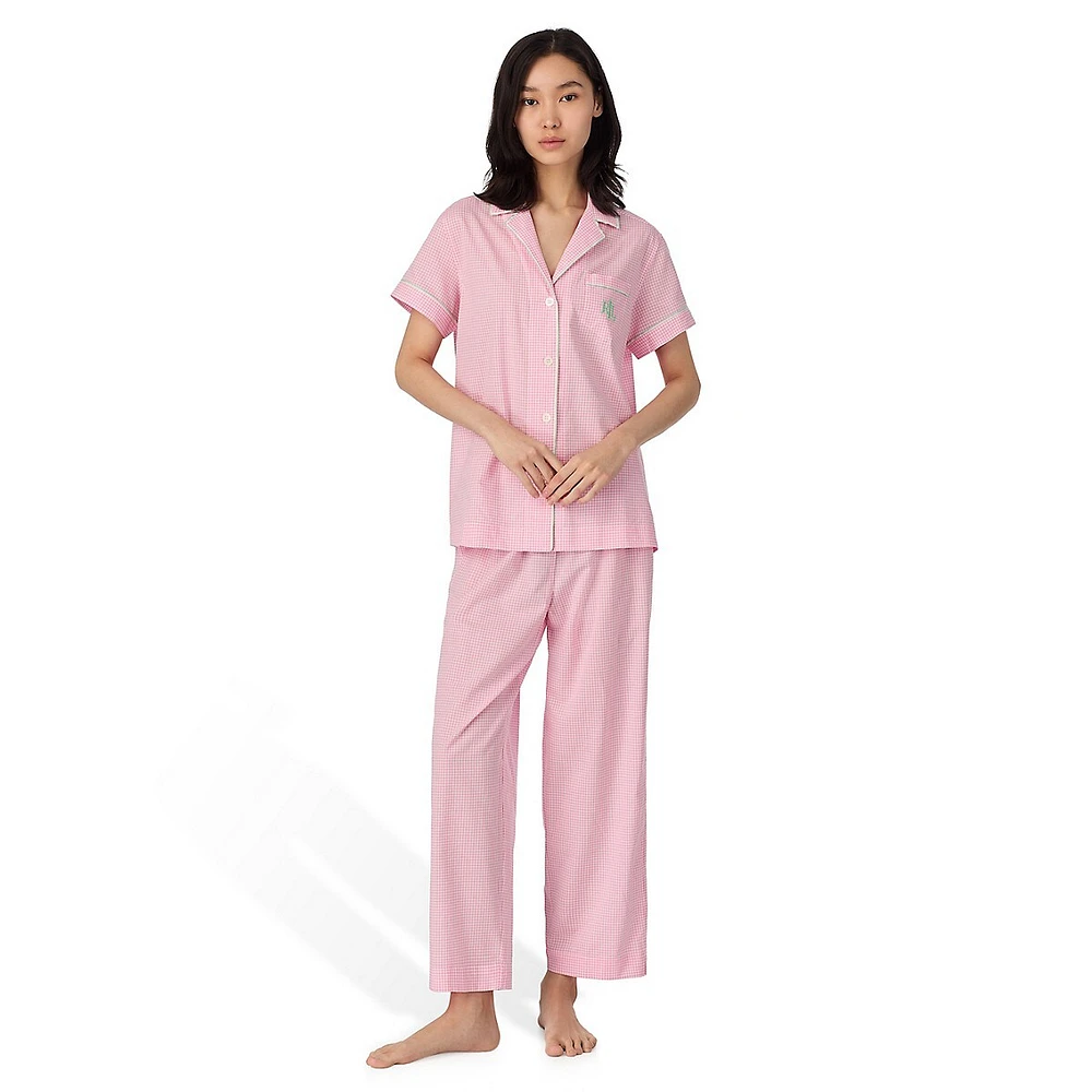 Ensemble pyjama court 2 pièces en gazon