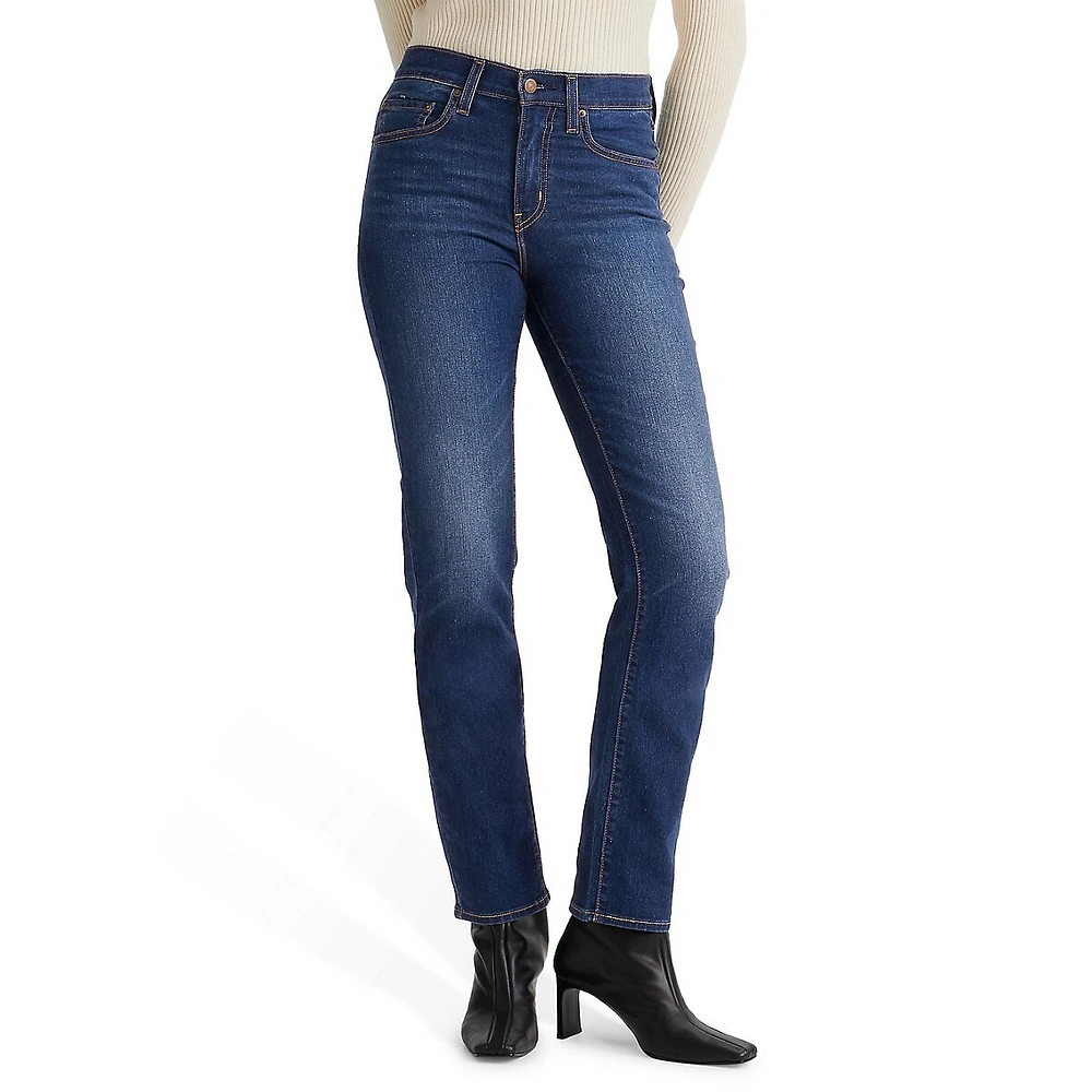 724 High-Rise Straight Jeans Chelsea Carbon Glow