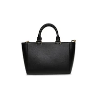 Tote-Style Crosshatch Handbag