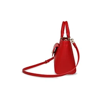 Sac à main motif hachuré de style fourre-tout