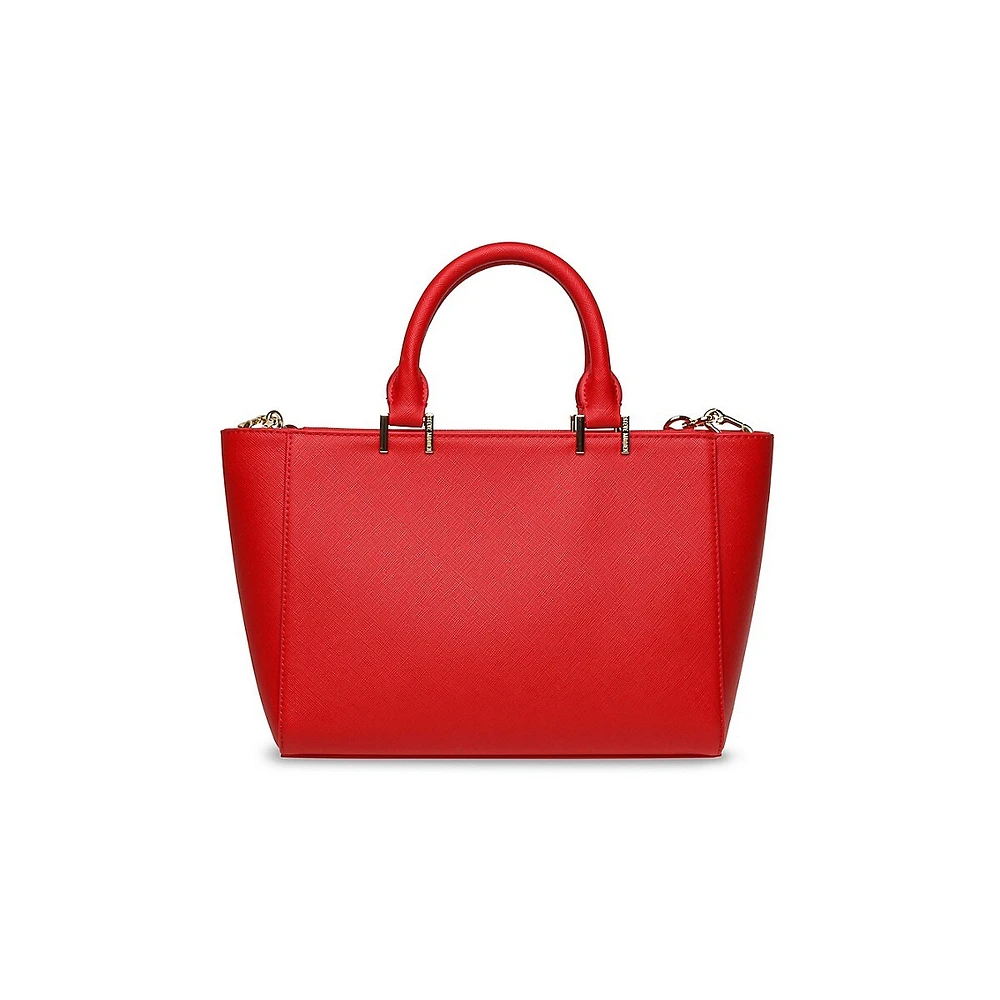Sac à main motif hachuré de style fourre-tout