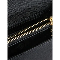 Chain-Strap Turnlock Crossbody Bag