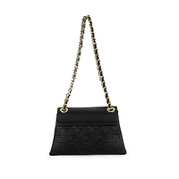 Logo-Debossed Chain Crossbody Bag