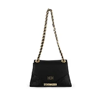 Logo-Debossed Chain Crossbody Bag