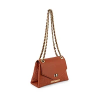 Logo-Debossed Chain Crossbody Bag