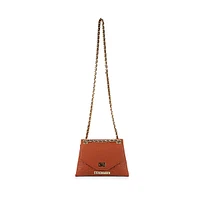 Logo-Debossed Chain Crossbody Bag
