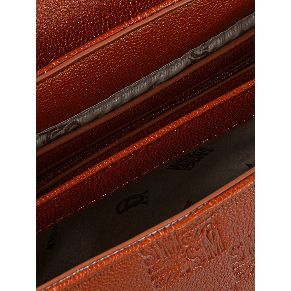 Logo-Debossed Chain Crossbody Bag