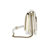 Bleading Pebbled Chain Crossbody Bag