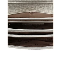 Bleading Pebbled Chain Crossbody Bag