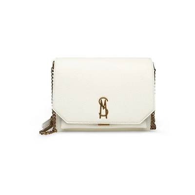Bleading Pebbled Chain Crossbody Bag