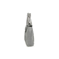 Bvesper Rhinestone Mesh Hobo Bag