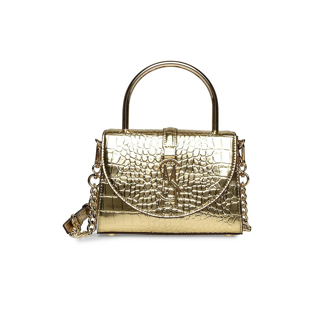 Beilish Croc-Embossed Shoulder Bag