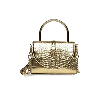 Beilish Croc-Embossed Shoulder Bag